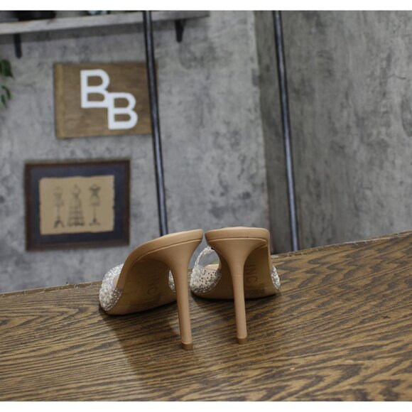 INC International Concepts Amra Dress Slide Sandals Pearl Bling Brown 8.5M - Picture 4 of 11